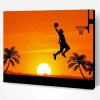 Aesthetic Basketball Silhouette Paint By Numbers