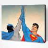 Aesthetic Batman And Superman Paint By Number