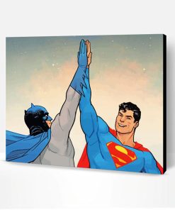 Aesthetic Batman And Superman Paint By Number