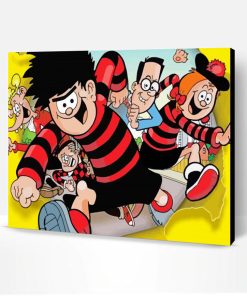 Aesthetic Beano Animation Cartoon Paint By Numbers