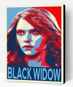 Aesthetic Black Widow Pop Art Paint By Number