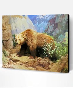 Aesthetic California Grizzly Bear Paint By Number
