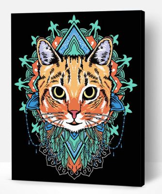 Aesthetic Cat Mandala Paint By Number