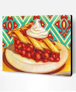 Aesthetic Cherry Pie Food Paint By Numbers