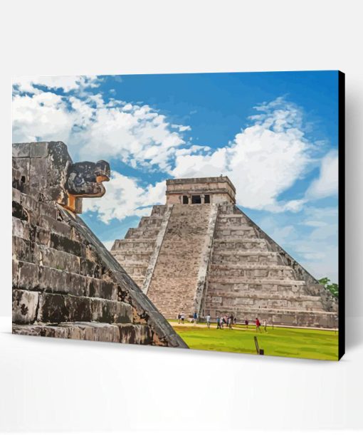 Aesthetic Chichen Itza Landscape Art Paint By Number