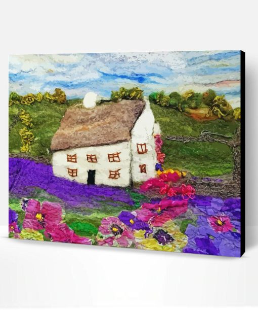 Aesthetic Cottage Lavender Art Paint By Number