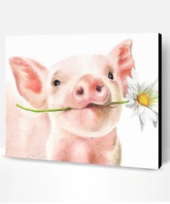 Aesthetic Daisy And Pig Paint By Numbers