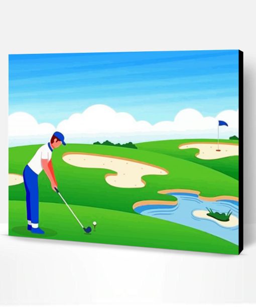 Aesthetic Golf Guy Paint By Number