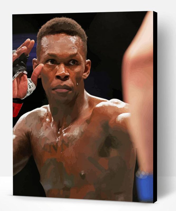 Aesthetic Israel Adesanya MMA Fighter Paint By Numbers