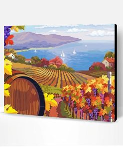Aesthetic Italy Vineyard Art Paint By Number