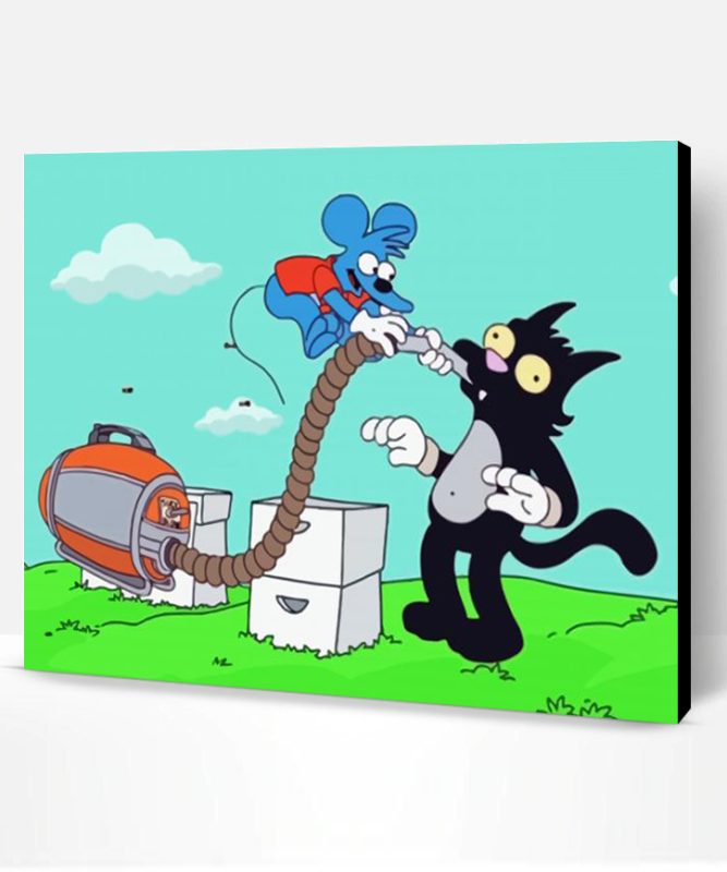 Aesthetic Itchy And Scratchy Paint By Number