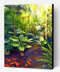 Aesthetic Jungle Plants Art Paint By Number