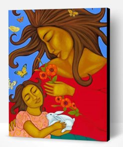 Aesthetic Latino Baby And Mother Paint By Number