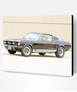 Aesthetic Mustang Car 1967 Illustration Paint By Numbers
