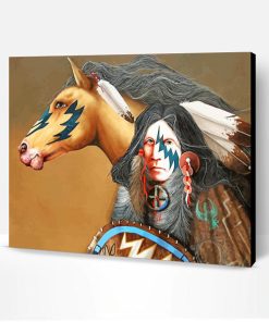 Aesthetic Native American Horse Paint By Numbers