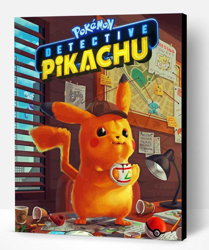Aesthetic Pokemon Detective Pikachu Paint By Number