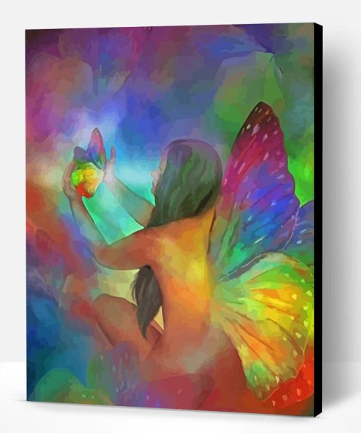 Aesthetic Rainbow fairy Paint By Numbers