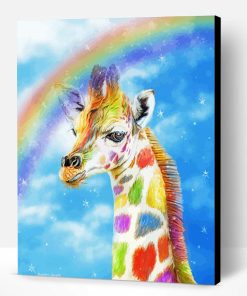 Aesthetic Rainbow Giraffe Paint By Number