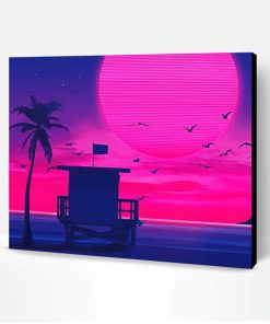 Aesthetic Retro Landscape Paint By Number