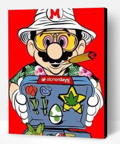 Aesthetic Stoner Mario Paint By Number