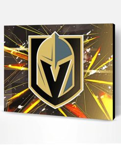 Aesthetic Vegas Golden Knights Logo Paint By Number