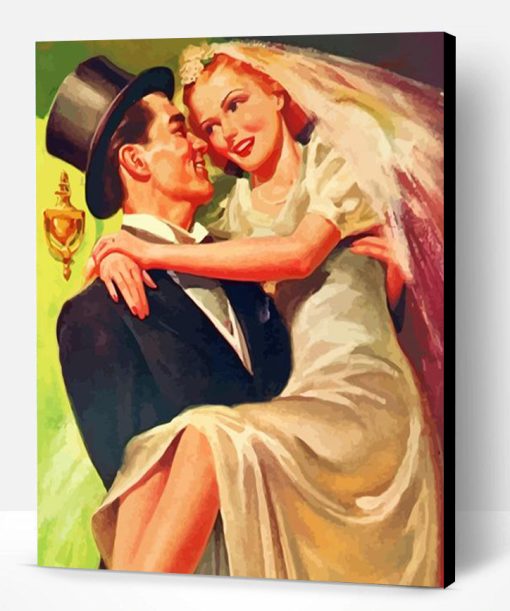 Aesthetic Vintage Wedding Art Paint By Numbers