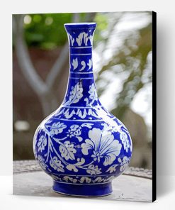 Aesthetic Blue Pottery Paint By Numbers