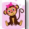 Aesthetic Cute Monkey Girl Paint By Number