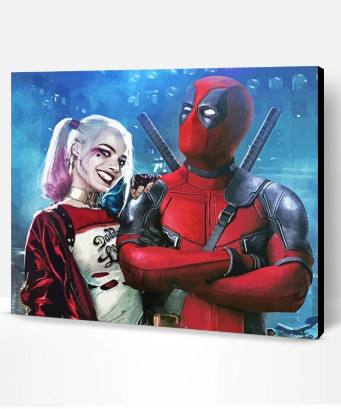 Aesthetic Harley And Deadpool Paint By Number