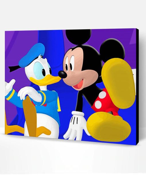 Aesthetic Mickey Mouse And Donald Duck Paint By Number