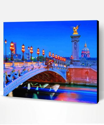 Aesthetic Paris Bridge France Paint By Number