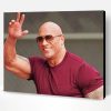 Aesthetic The Actor Dwayne Johnson Paint By Numbers