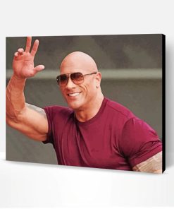 Aesthetic The Actor Dwayne Johnson Paint By Numbers