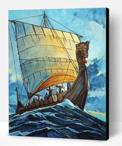 Aesthetic Viking Vessel Art Paint By Number