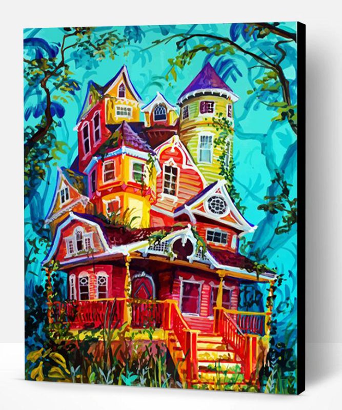Aesthetic Whimsical Houses Paint By Number