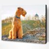 Airedale Sitting Paint By Number