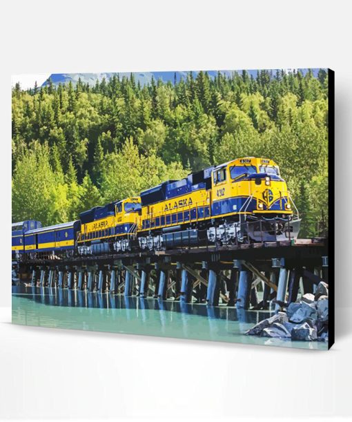 Alaska Railroad Paint By Number