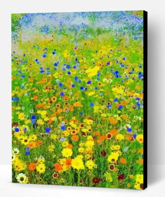 Beautiful Klimt Flower Garden Paint By Number