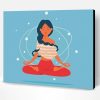 Beautiful Yoga Meditation Girl Paint By Number