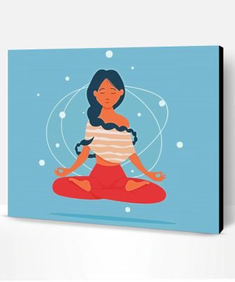 Beautiful Yoga Meditation Girl Paint By Number