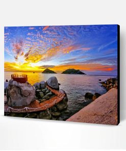 Beautiful Sunset Koh Phi Phi Paint By Numbers