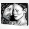 Black And White Arwen And Aragorn Paint By Number