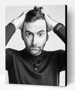 Black And White David Tennant Paint By Numbers