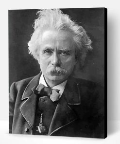 Black And White Edvard Grieg Paint By Numbers
