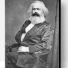 Black and White Karl Marx Paint By Numbers