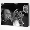 Black And White Louis Armstrong Paint By Number