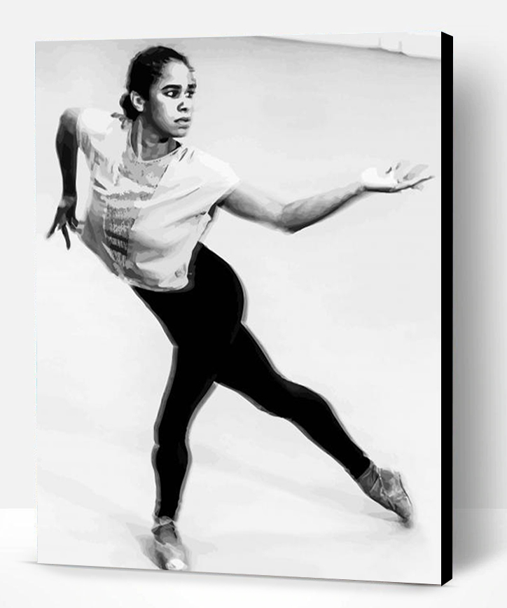 Black And White Misty Copeland Art Paint By Numbers Paint By Numbers PRO