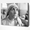 Black And White Mother Teresa Paint By Number