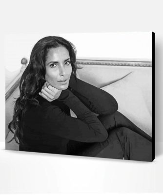 Black And White Padma Lakshmi Paint By Number