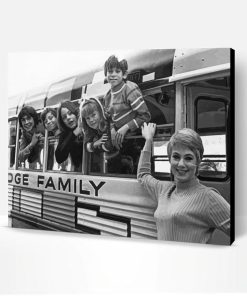 Black And White Partridge Family Paint By Number